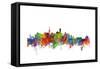 Beijing China Skyline-Michael Tompsett-Framed Stretched Canvas