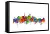 Beijing China Skyline-Michael Tompsett-Framed Stretched Canvas