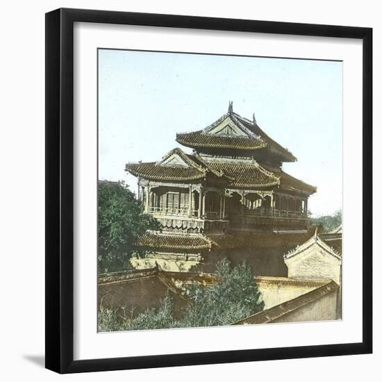 Beijing (China), Tangontin Monastery, Circa 1860-Leon, Levy et Fils-Framed Photographic Print