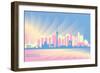 Beijing City Skyline-irayoflight-Framed Art Print