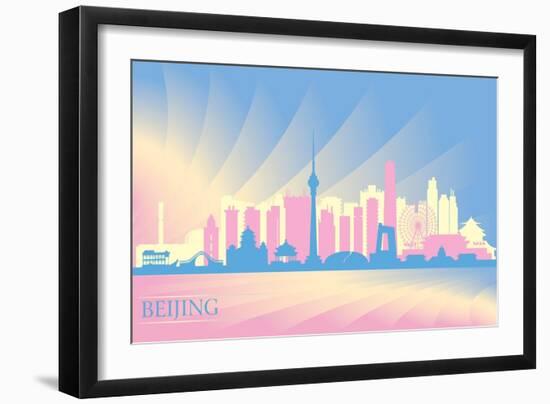 Beijing City Skyline-irayoflight-Framed Art Print
