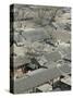 Beijing, Dongcheng District, Rooftop View of Traditional Beijing Hutong Area from Old Drum Tower-Walter Bibikow-Stretched Canvas