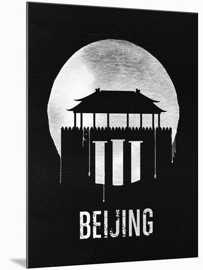 Beijing Landmark Black-null-Mounted Art Print