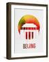 Beijing Landmark Red-null-Framed Art Print