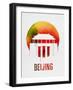 Beijing Landmark Red-null-Framed Art Print