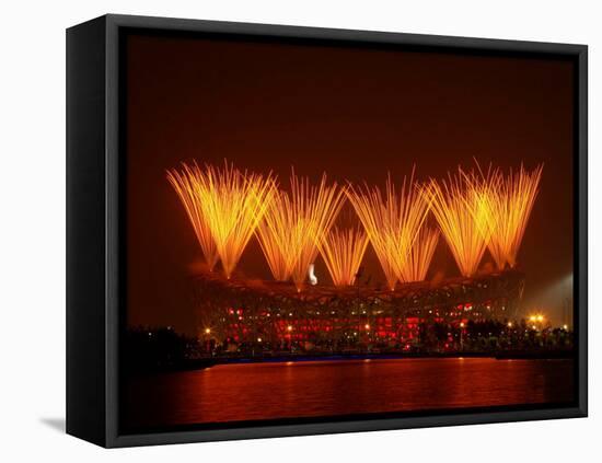 Beijing Olympics Closing Ceremony, Bird's Nest, Beijing, China-null-Framed Stretched Canvas