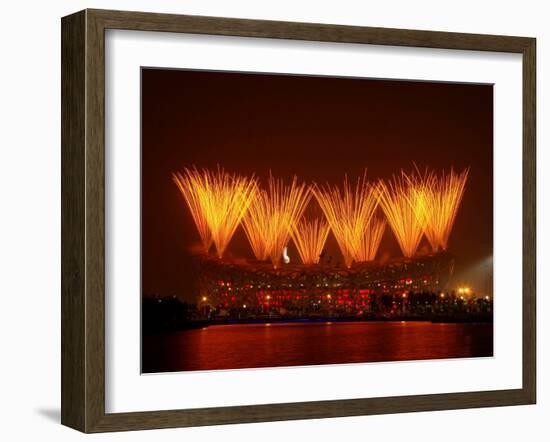 Beijing Olympics Closing Ceremony, Bird's Nest, Beijing, China-null-Framed Photographic Print