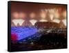 Beijing Olympics Opening Ceremony, Bird's Nest and Water Cube, Beijing, China-null-Framed Stretched Canvas