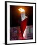 Beijing Olympics Opening Ceremony, Olympic Torch Burning, Beijing, China-null-Framed Photographic Print