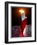 Beijing Olympics Opening Ceremony, Olympic Torch Burning, Beijing, China-null-Framed Photographic Print