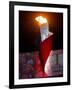 Beijing Olympics Opening Ceremony, Olympic Torch Burning, Beijing, China-null-Framed Photographic Print