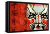 Beijing Opera Masks on a Festive Background.-Liang Zhang-Framed Stretched Canvas