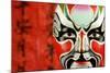 Beijing Opera Masks on a Festive Background.-Liang Zhang-Mounted Photographic Print