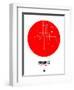 Beijing Red Subway Map-NaxArt-Framed Art Print