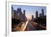 Beijing Skyline at Dusk-Liang Zhang-Framed Photographic Print