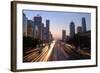 Beijing Skyline at Dusk-Liang Zhang-Framed Photographic Print