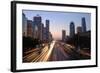 Beijing Skyline at Dusk-Liang Zhang-Framed Photographic Print