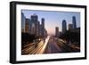 Beijing Skyline at Dusk-Liang Zhang-Framed Photographic Print