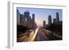 Beijing Skyline at Dusk-Liang Zhang-Framed Photographic Print