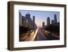 Beijing Skyline at Dusk-Liang Zhang-Framed Photographic Print