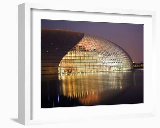 Beijing, the National Grand Theatre Opera House, China-Christian Kober-Framed Photographic Print