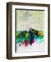 Beijing Watercolor Skyline-NaxArt-Framed Art Print