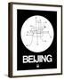 Beijing White Subway Map-NaxArt-Framed Art Print