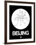 Beijing White Subway Map-NaxArt-Framed Art Print