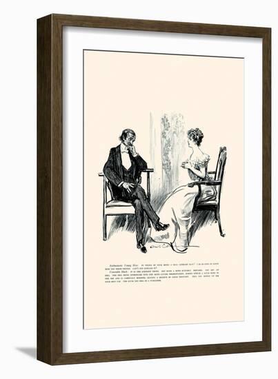 Being a Writer-Charles Dana Gibson-Framed Art Print