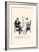 Being a Writer-Charles Dana Gibson-Framed Art Print