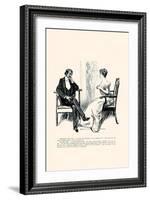 Being a Writer-Charles Dana Gibson-Framed Art Print