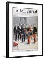Being Awarded with the Medal of the Legion of Honour by Emile Loubet, Paris, 1899-F Meaulle-Framed Giclee Print