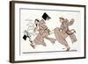 Being Chased by the Abbot, 1920-Georges Barbier-Framed Giclee Print