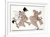 Being Chased by the Abbot, 1920-Georges Barbier-Framed Giclee Print