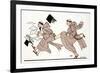 Being Chased by the Abbot, 1920-Georges Barbier-Framed Giclee Print