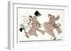 Being Chased by the Abbot, 1920-Georges Barbier-Framed Giclee Print