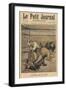 Being Devoured by a Lion, Front Cover Illustration from 'Le Petit Journal'-Henri Meyer-Framed Giclee Print