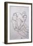 Being Embraced; Umarmende, 1918-Egon Schiele-Framed Giclee Print