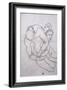Being Embraced; Umarmende, 1918-Egon Schiele-Framed Giclee Print