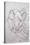 Being Embraced; Umarmende, 1918-Egon Schiele-Stretched Canvas