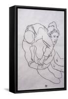 Being Embraced; Umarmende, 1918-Egon Schiele-Framed Stretched Canvas