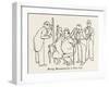 Being Measured for a New Car-William Heath Robinson-Framed Art Print