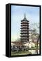 Beisi Pagoda, Suzhou, Jiangsu Province, China, C1924-Ernest Peterffy-Framed Stretched Canvas