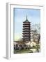 Beisi Pagoda, Suzhou, Jiangsu Province, China, C1924-Ernest Peterffy-Framed Giclee Print