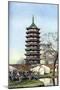 Beisi Pagoda, Suzhou, Jiangsu Province, China, C1924-Ernest Peterffy-Mounted Giclee Print