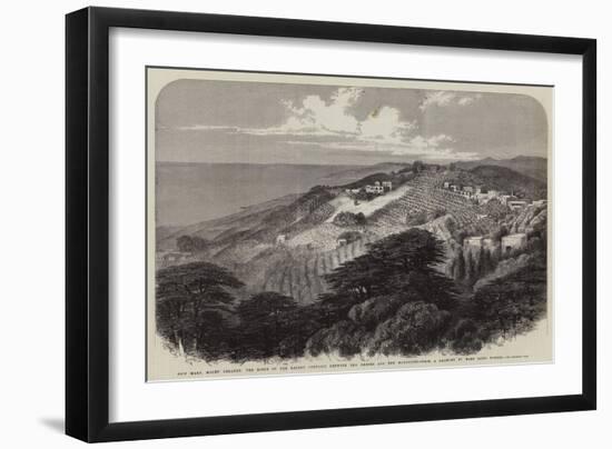 Beit Mary, Mount Lebanon, the Scene of the Recent Conflict Between the Druses and the Maronites-null-Framed Giclee Print