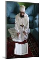 Bektachi dervish reading Koran, Tirana, Albania-Godong-Mounted Photographic Print