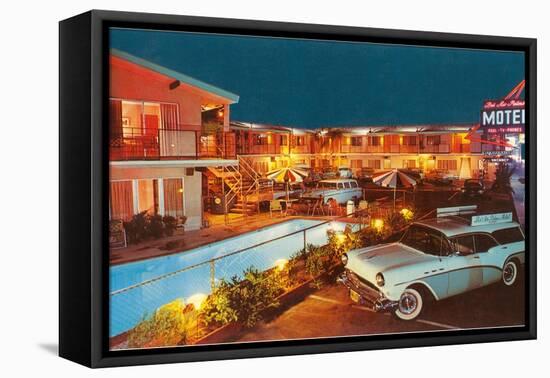 Bel Air Palms Motel, Retro-null-Framed Stretched Canvas