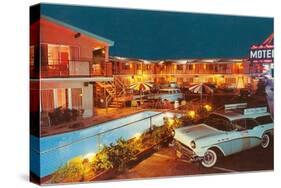 Bel Air Palms Motel, Retro-null-Stretched Canvas