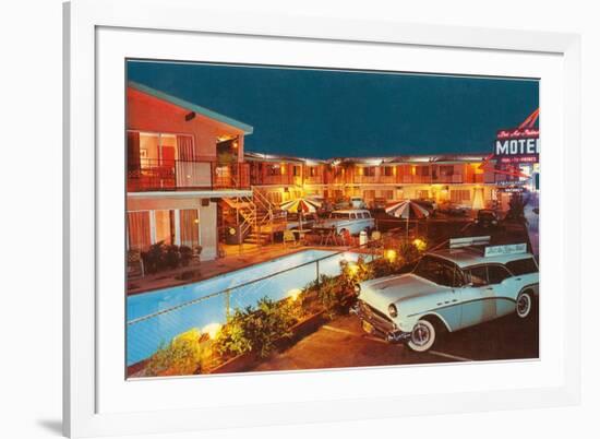 Bel Air Palms Motel, Retro-null-Framed Premium Giclee Print